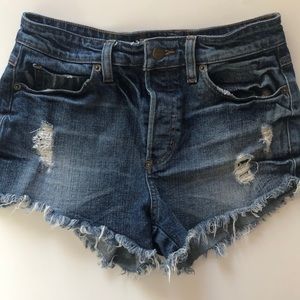 Guess High Waisted Cut off Jean Shorts